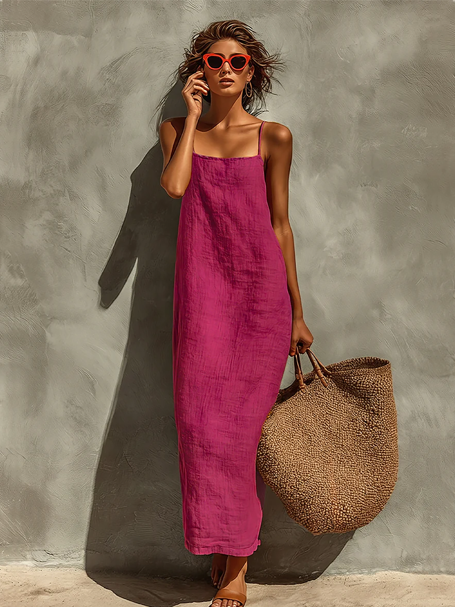 Anara | Boho Spaghetti Strap Dress