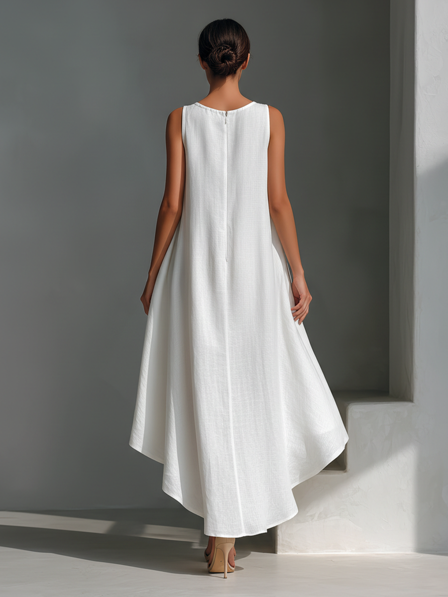 Carmen | Breezy Asymmetric Midi Dress