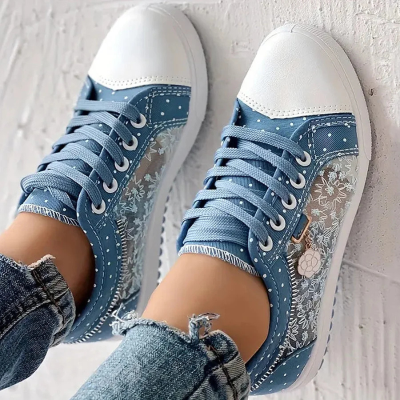 Clara | Elegant Floral Sneakers