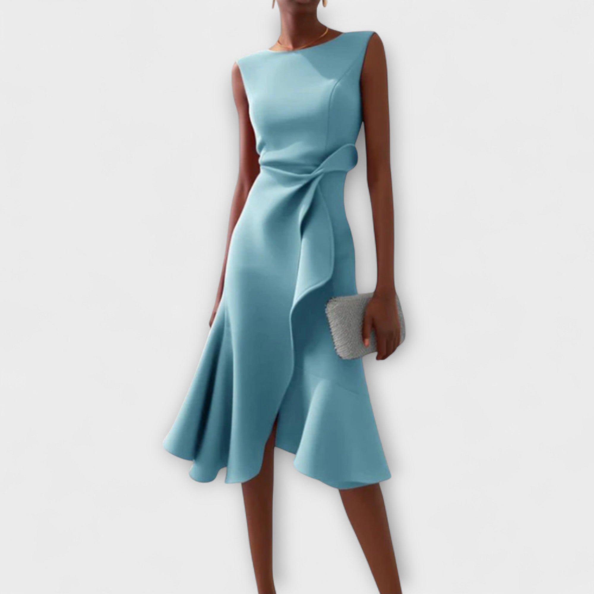 Sheila | Flattering Draped Midi Dress