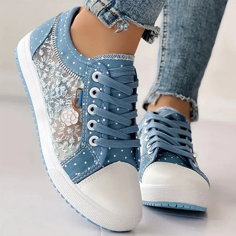 Clara | Elegant Floral Sneakers