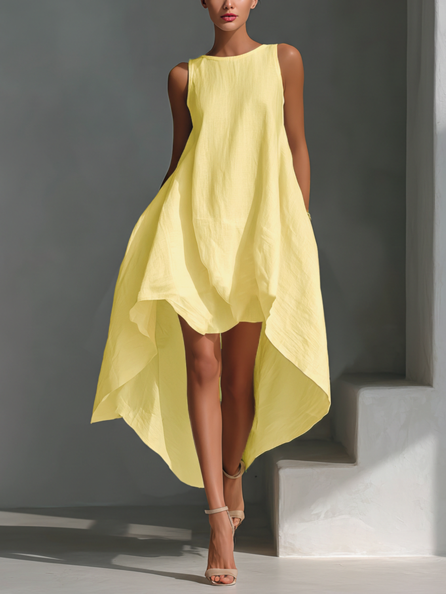 Carmen | Breezy Asymmetric Midi Dress
