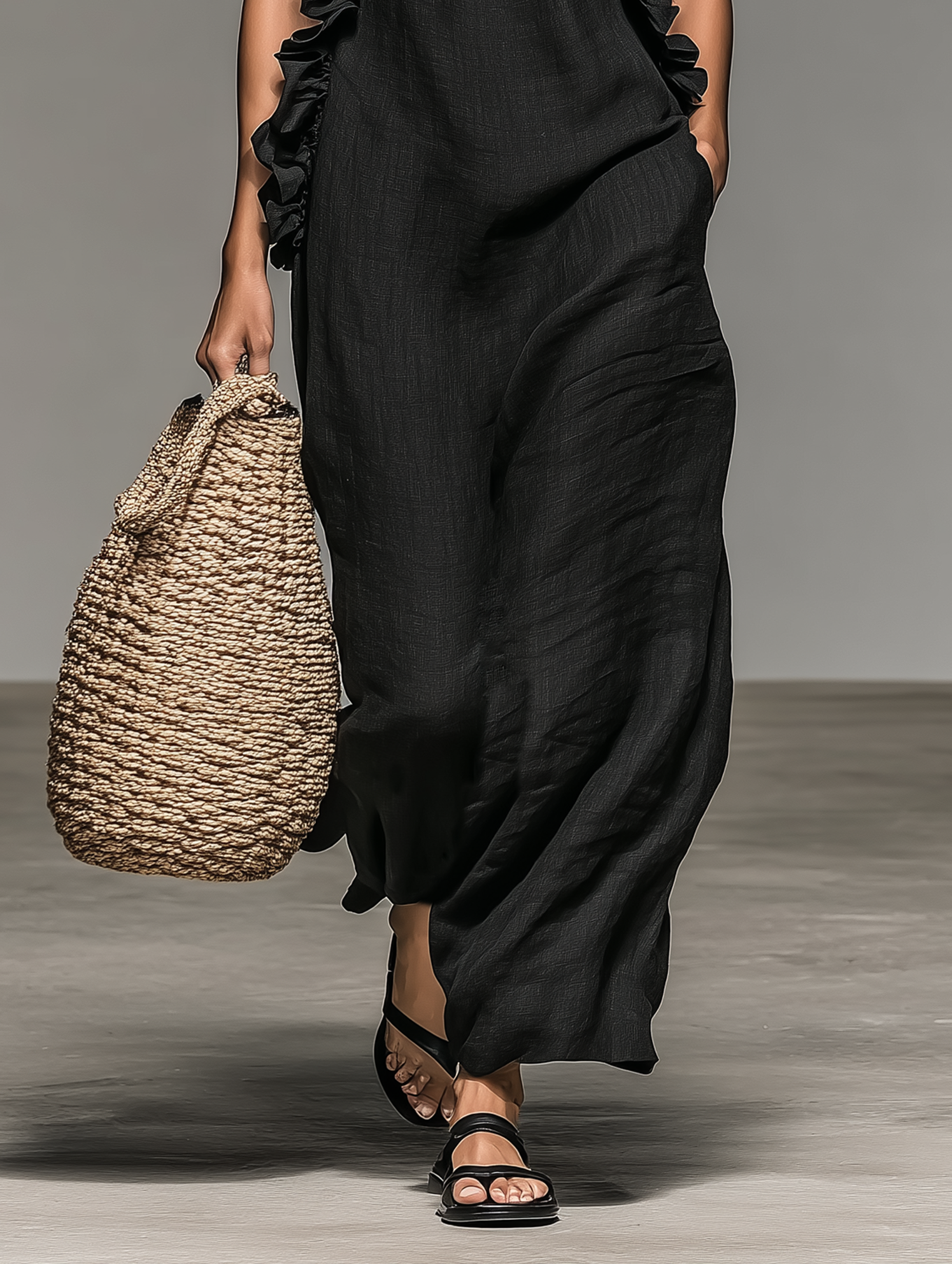 Amara | Effortless Ruffle Maxi Dress