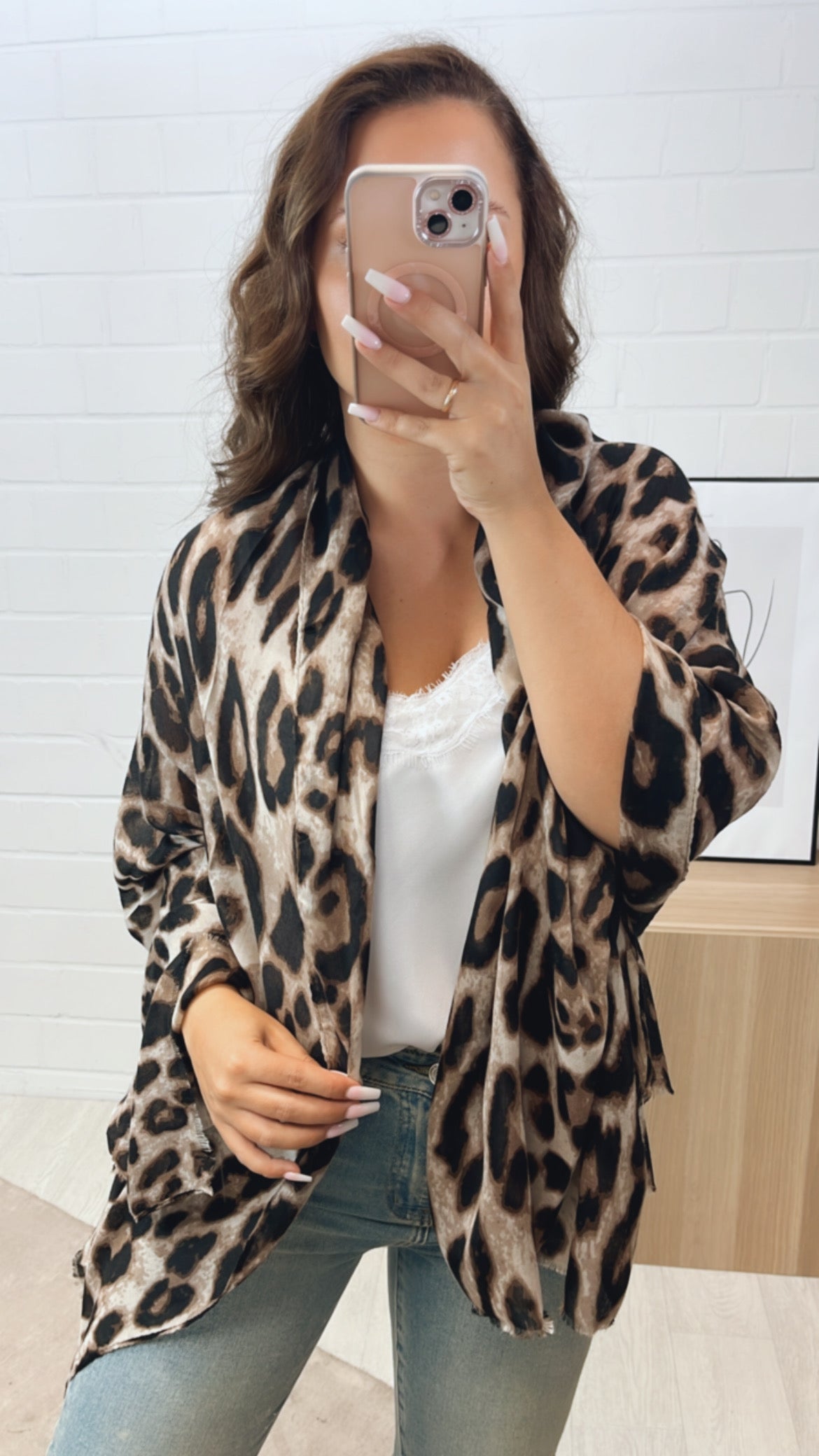 Candice | Large Pattern Leopard Print Scarf