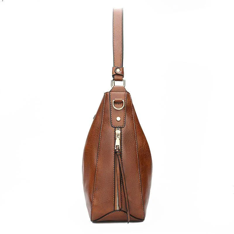 Donna | Luxury Leather Hobo Anti-Theft Handbag + FREE Pouch Wallet