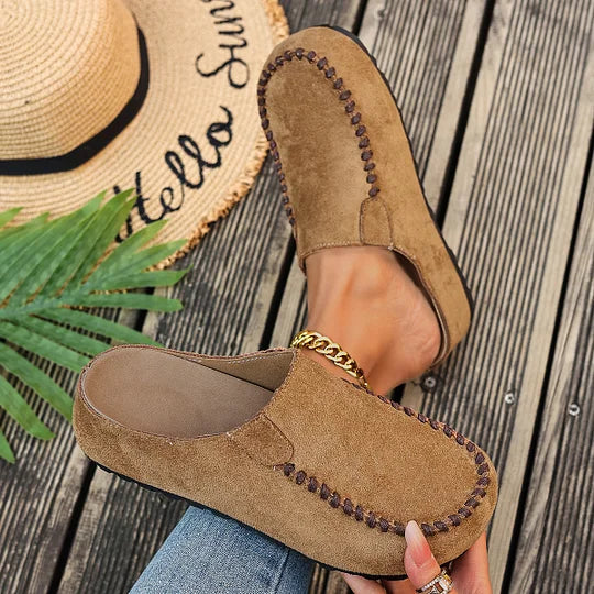 Diane | Vintage Orthopaedic Leather Mules - sole