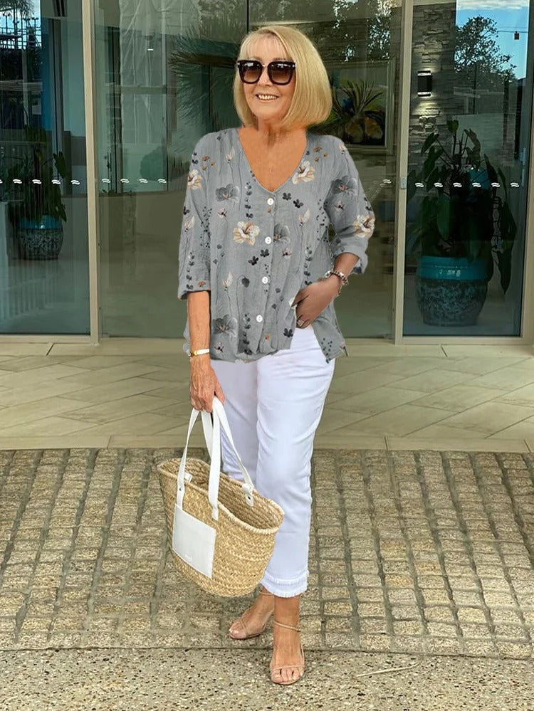 Anita| Elegant Floral Blouse