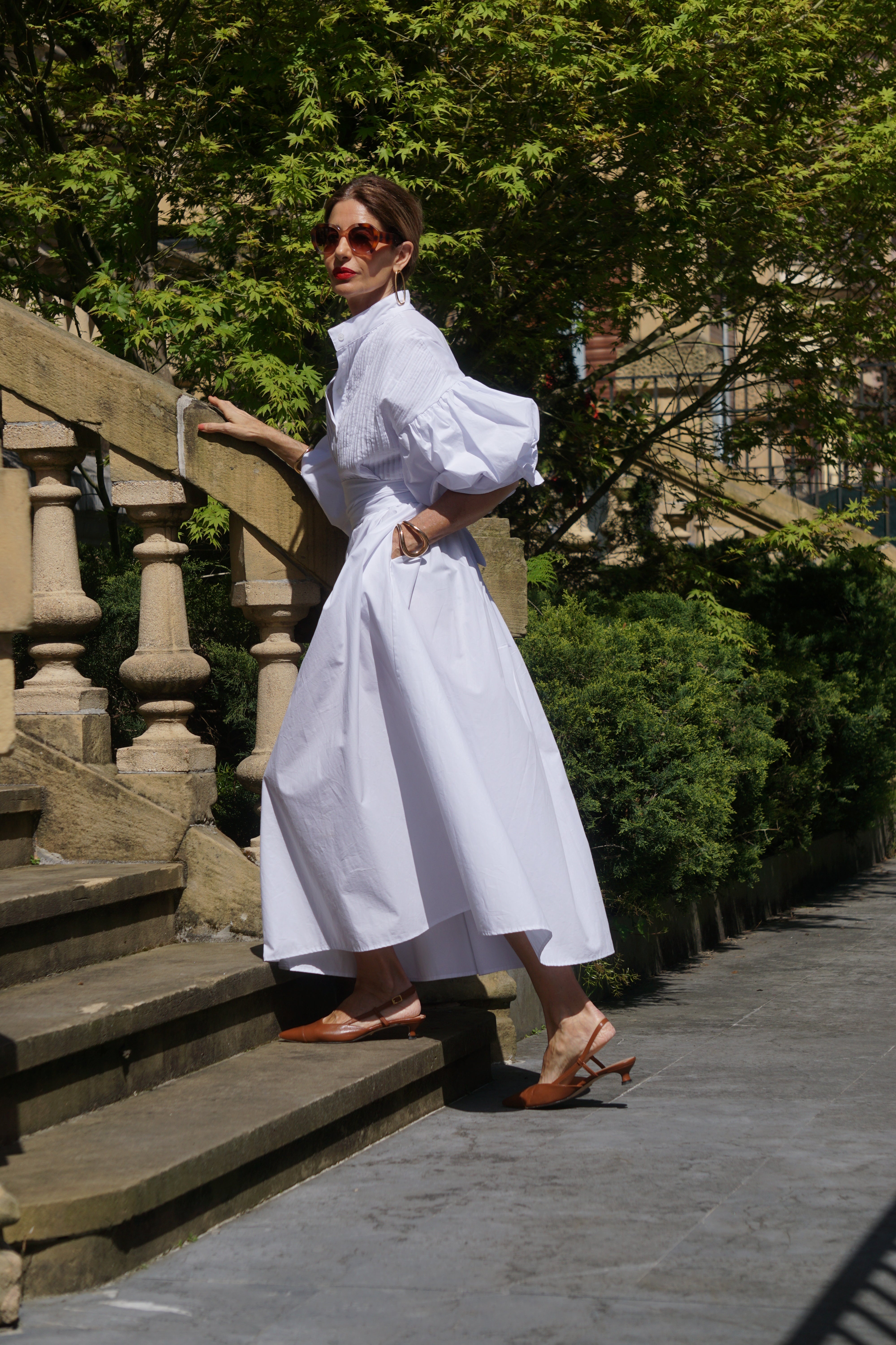 Phoebe | Elegant White Midi Dress