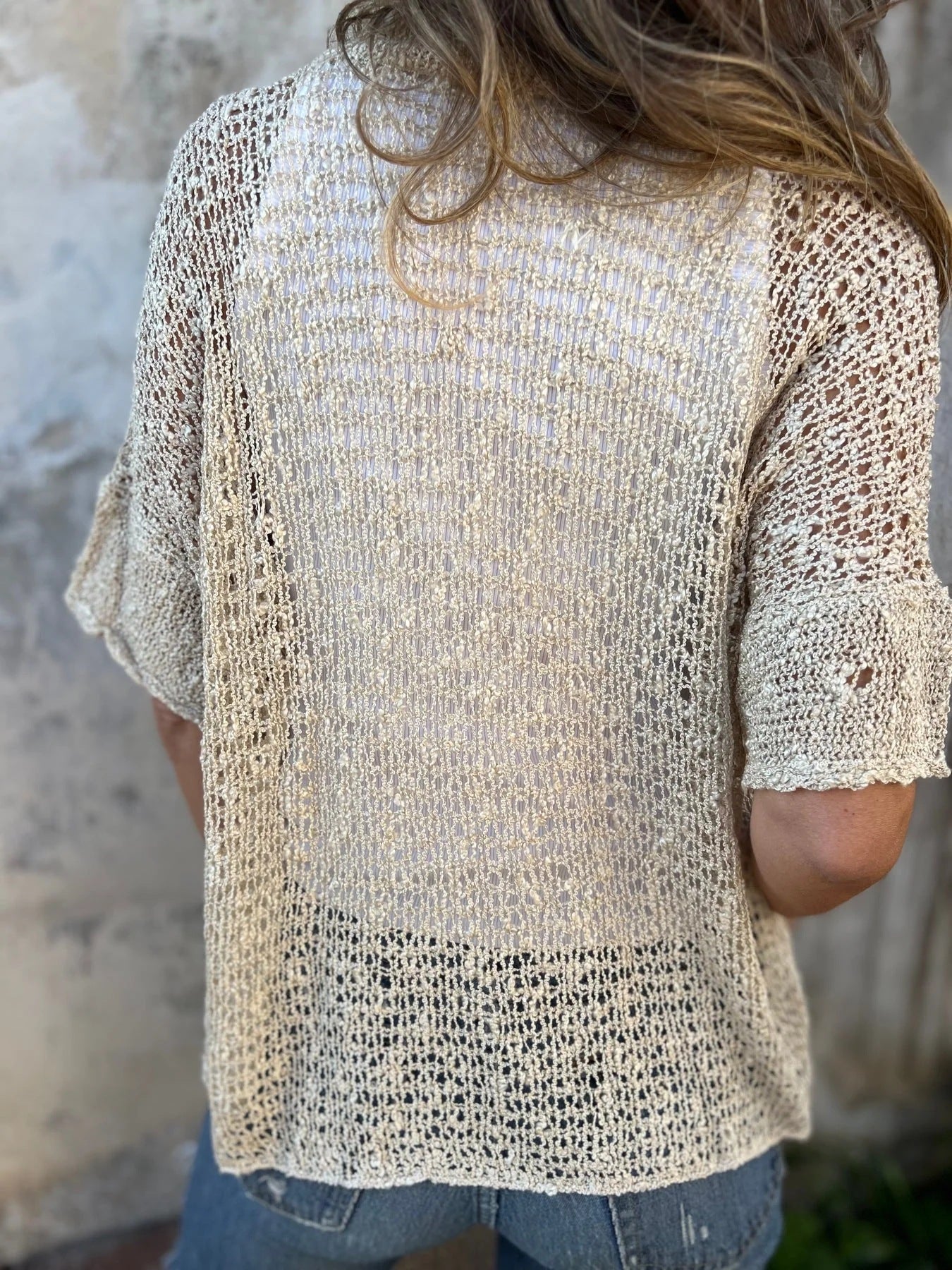Carol | Openwork Knit Gilet