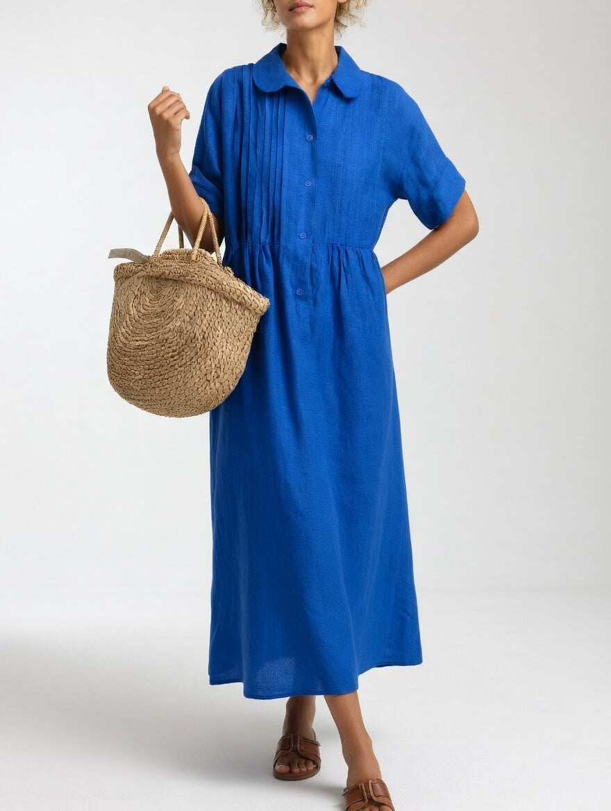 Lysandra™ | Fluid Summer Shirt Dress