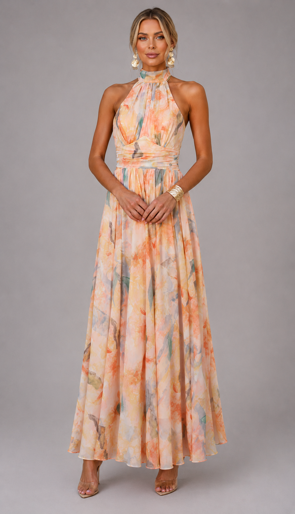 Ava™ | Printed Maxi Dress