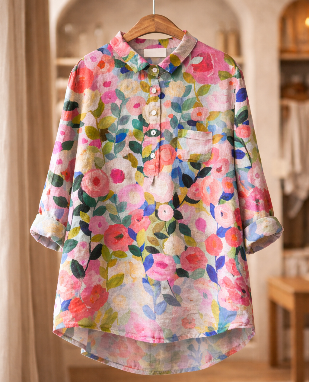 Leah | Colourful Spring Blouse