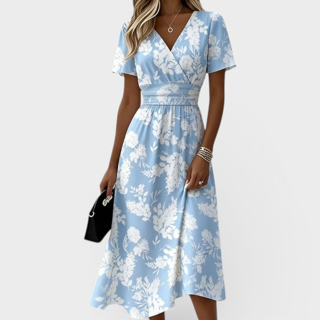 Dana | Elegant V-neck Midi Dress