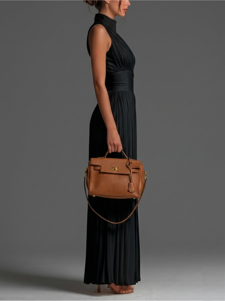 Summer | Black Elegant Pleated Jumpsuit
