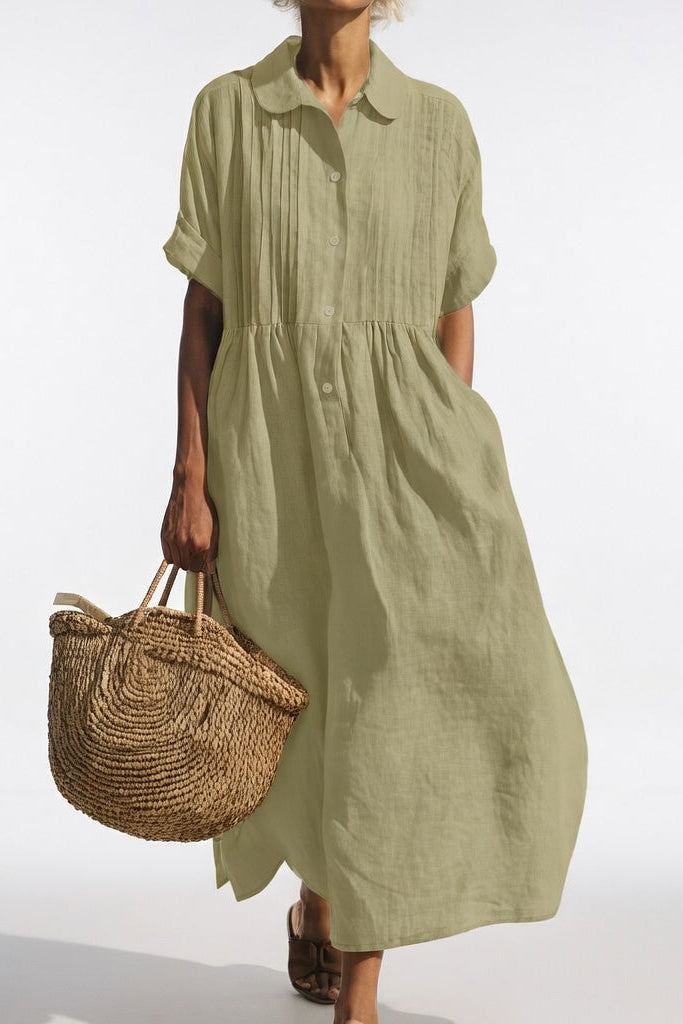 Lysandra™ | Fluid Summer Shirt Dress