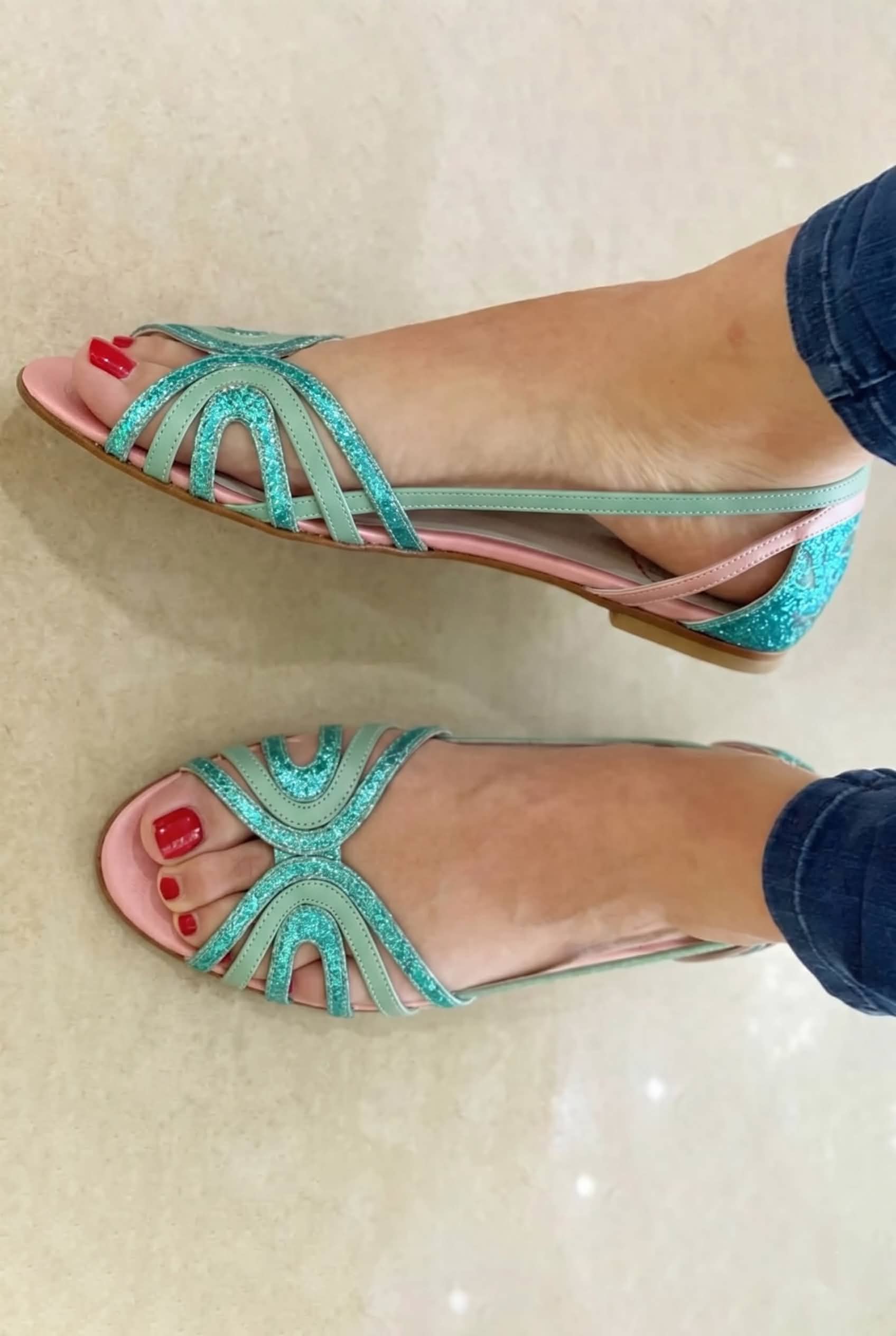 Elena | Summer Light Gold Sandals