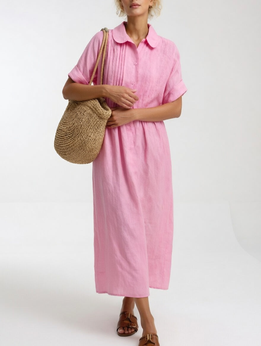 Lysandra™ | Fluid Summer Shirt Dress