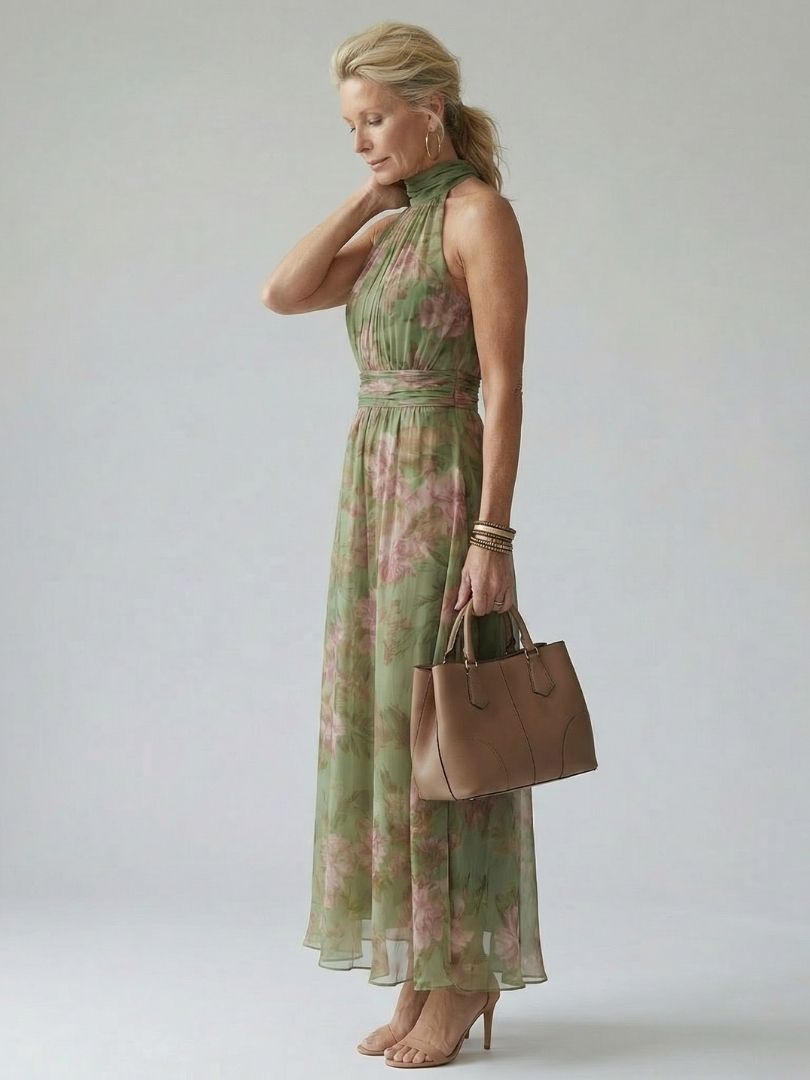 Sophie | Halter Maxi Dress