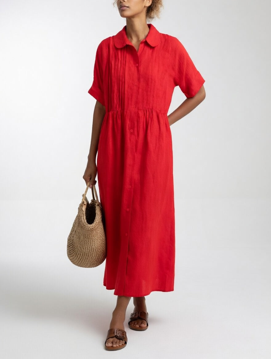 Lysandra™ | Fluid Summer Shirt Dress