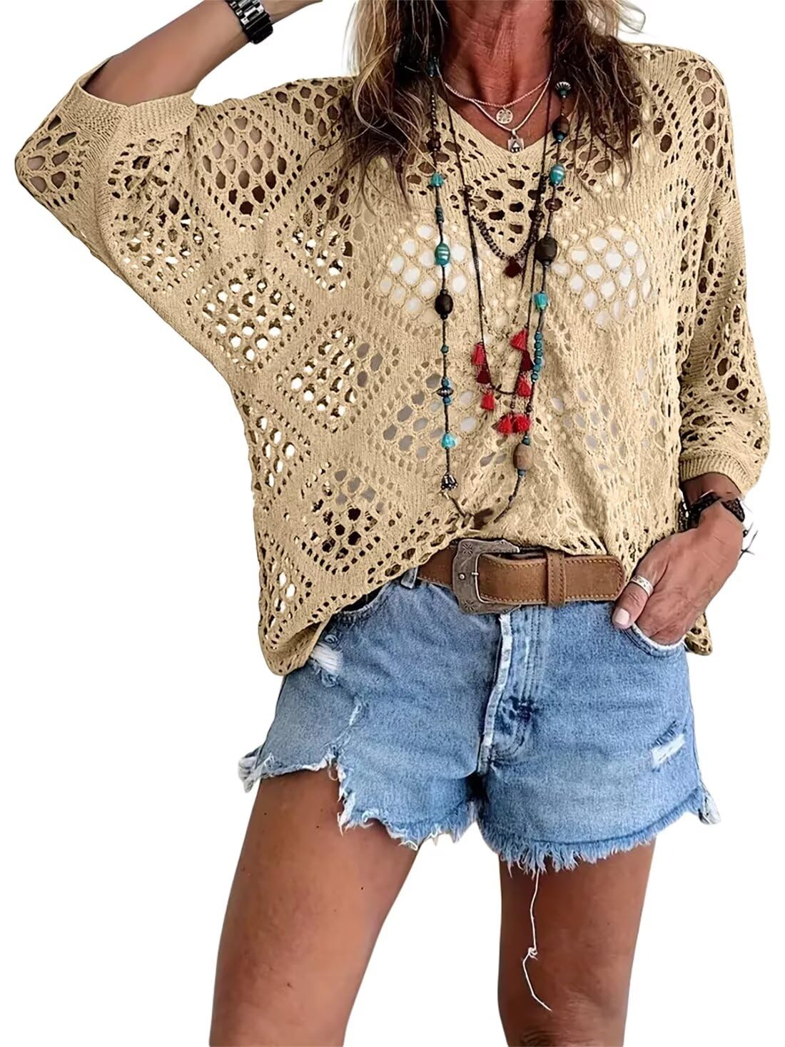 Triana | Relaxed Open-Knit Sweater