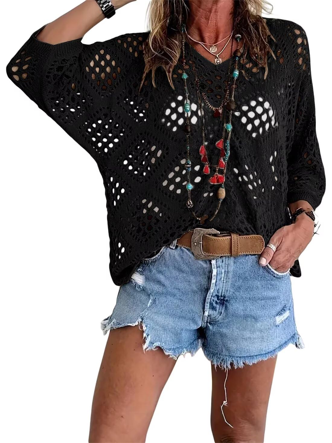 Triana | Relaxed Open-Knit Sweater