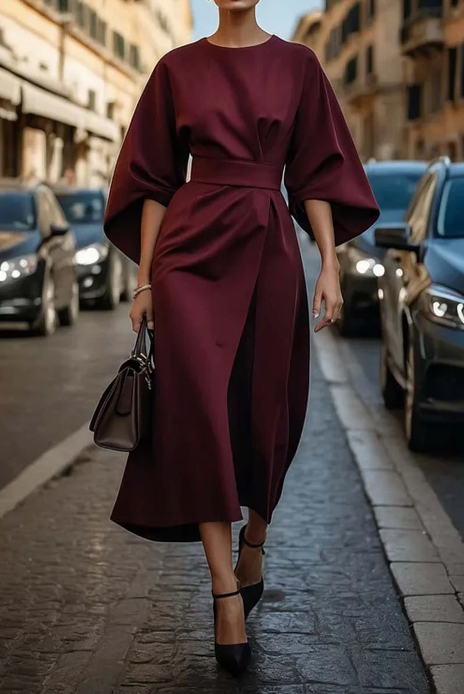 Wendy |  Dress with Lantern Sleeves