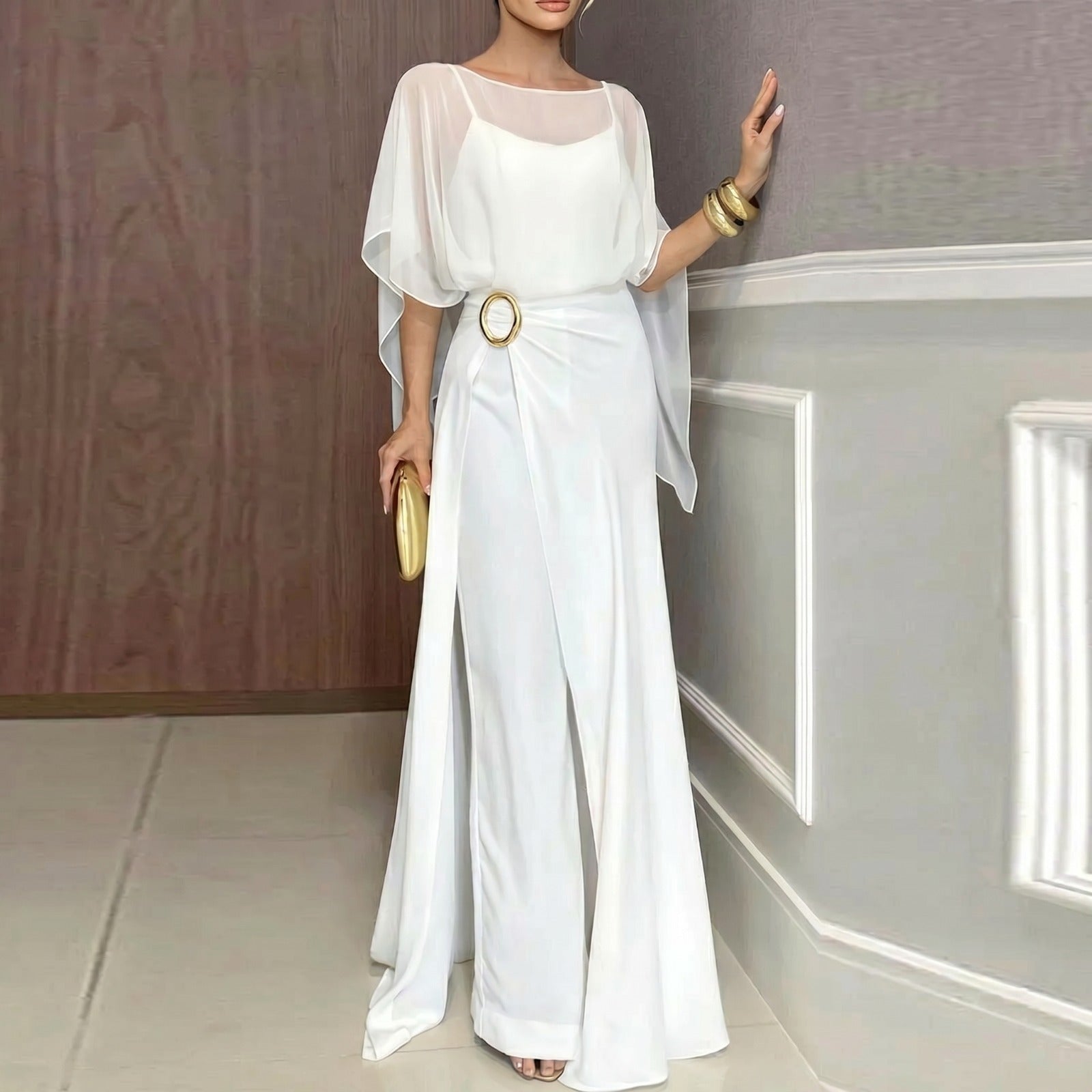 Hermione | Jumpsuit Set with a Sheer Overlay