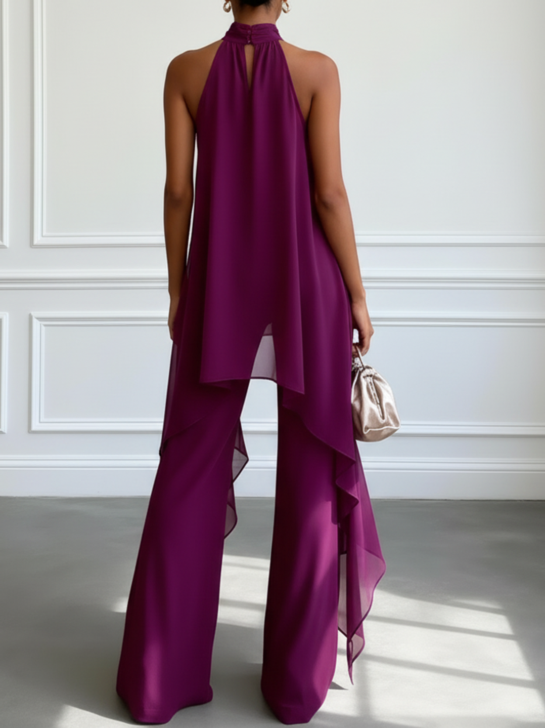 Semme | Elegant Halter Two-Piece Set