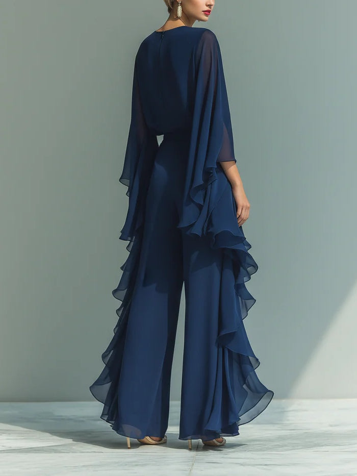 Carmella | Elegant Ruffle Two-Piece Set
