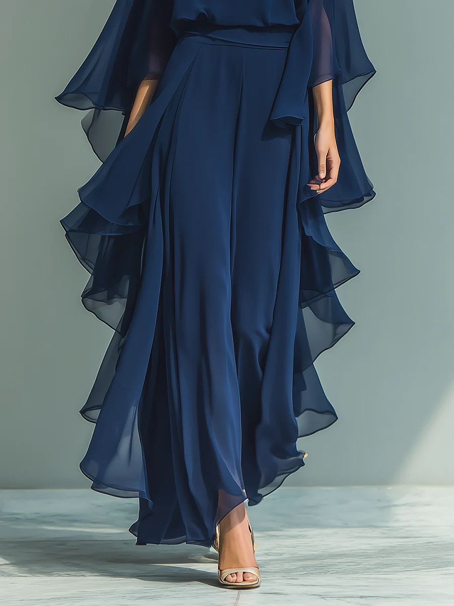 Carmella | Elegant Ruffle Two-Piece Set