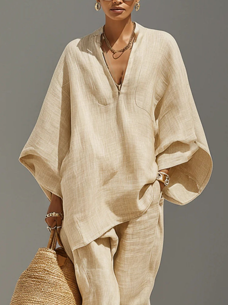 Marina | Asymmetric Relaxed Two-Piece Set