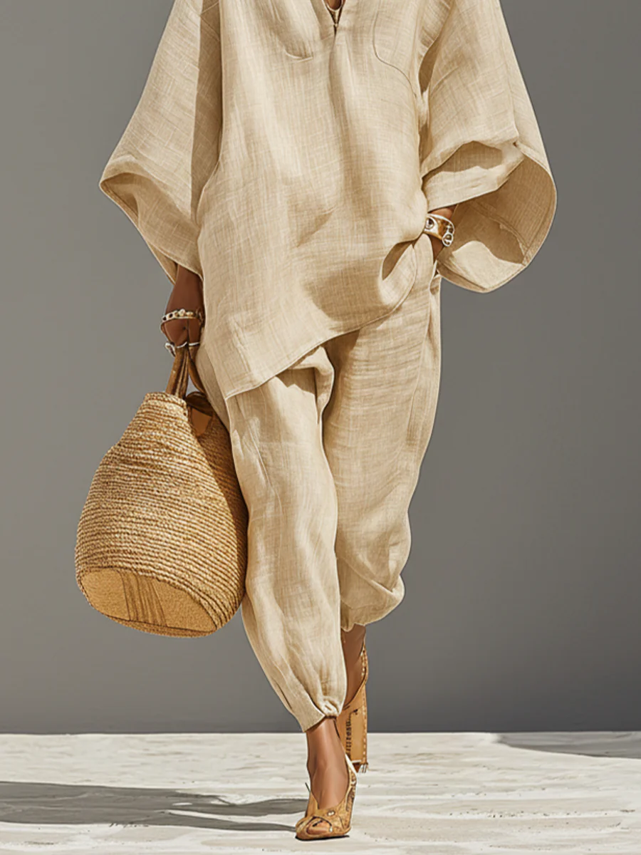 Marina | Asymmetric Relaxed Two-Piece Set