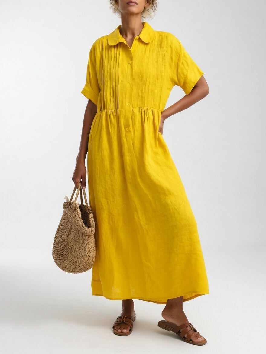 Lysandra™ | Fluid Summer Shirt Dress