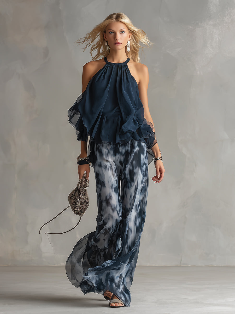 Ludovica | Elegant Top & Trousers Set