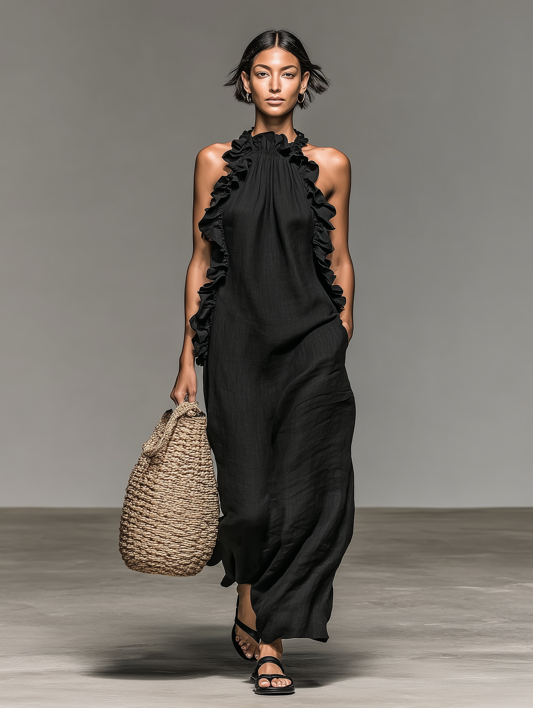 Amara | Effortless Ruffle Maxi Dress