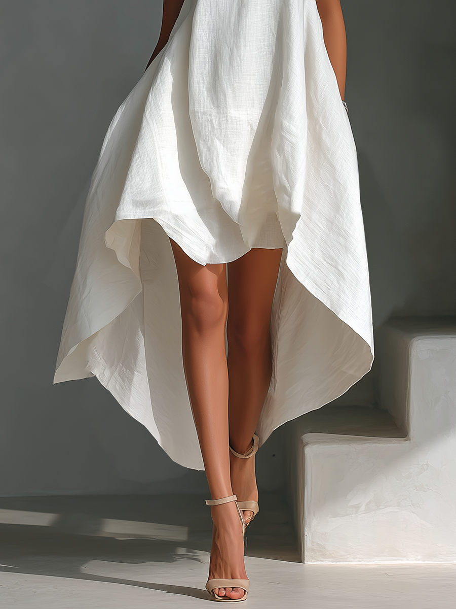 Carmen | Breezy Asymmetric Midi Dress
