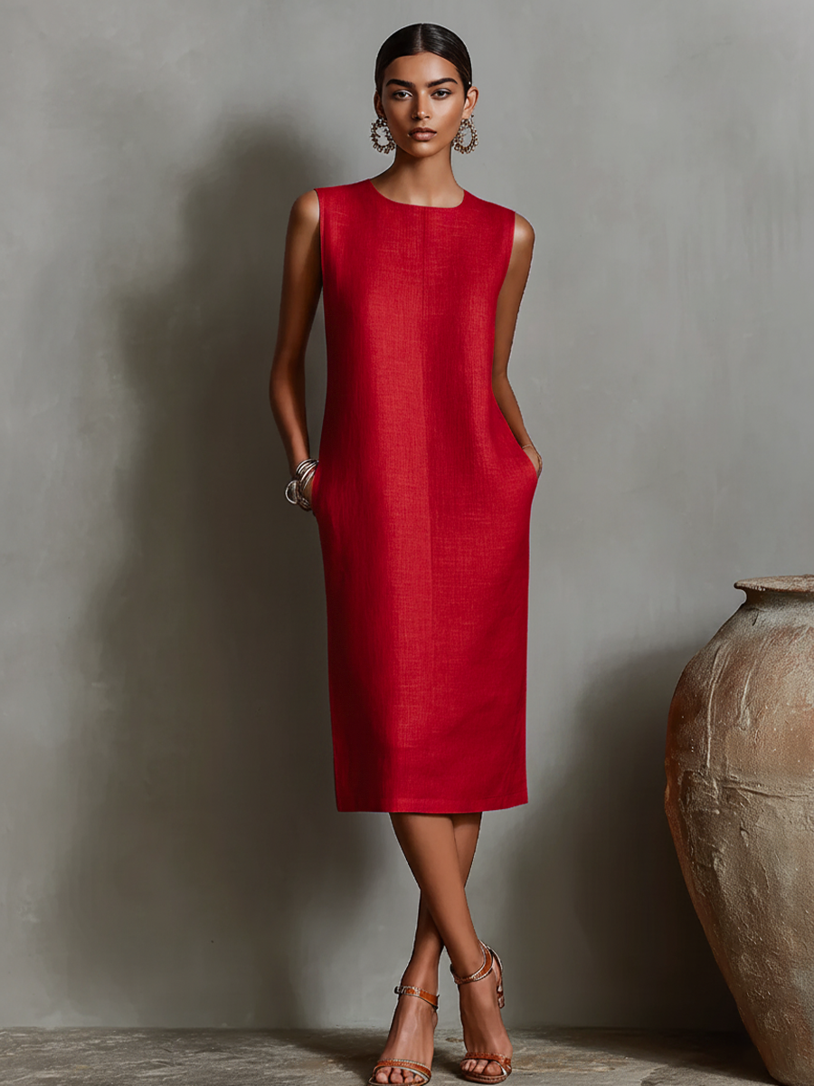 Ava | Sleeveless Elegant Shift Dress