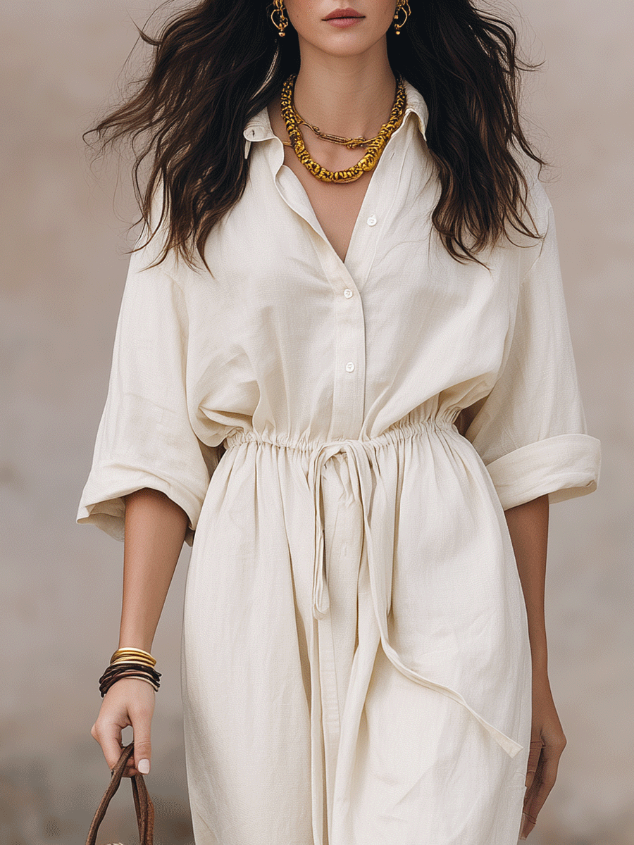 Bella | Bohemian Shirt Maxi Dress