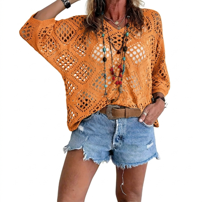 Triana | Relaxed Open-Knit Sweater