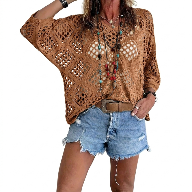 Triana | Relaxed Open-Knit Sweater
