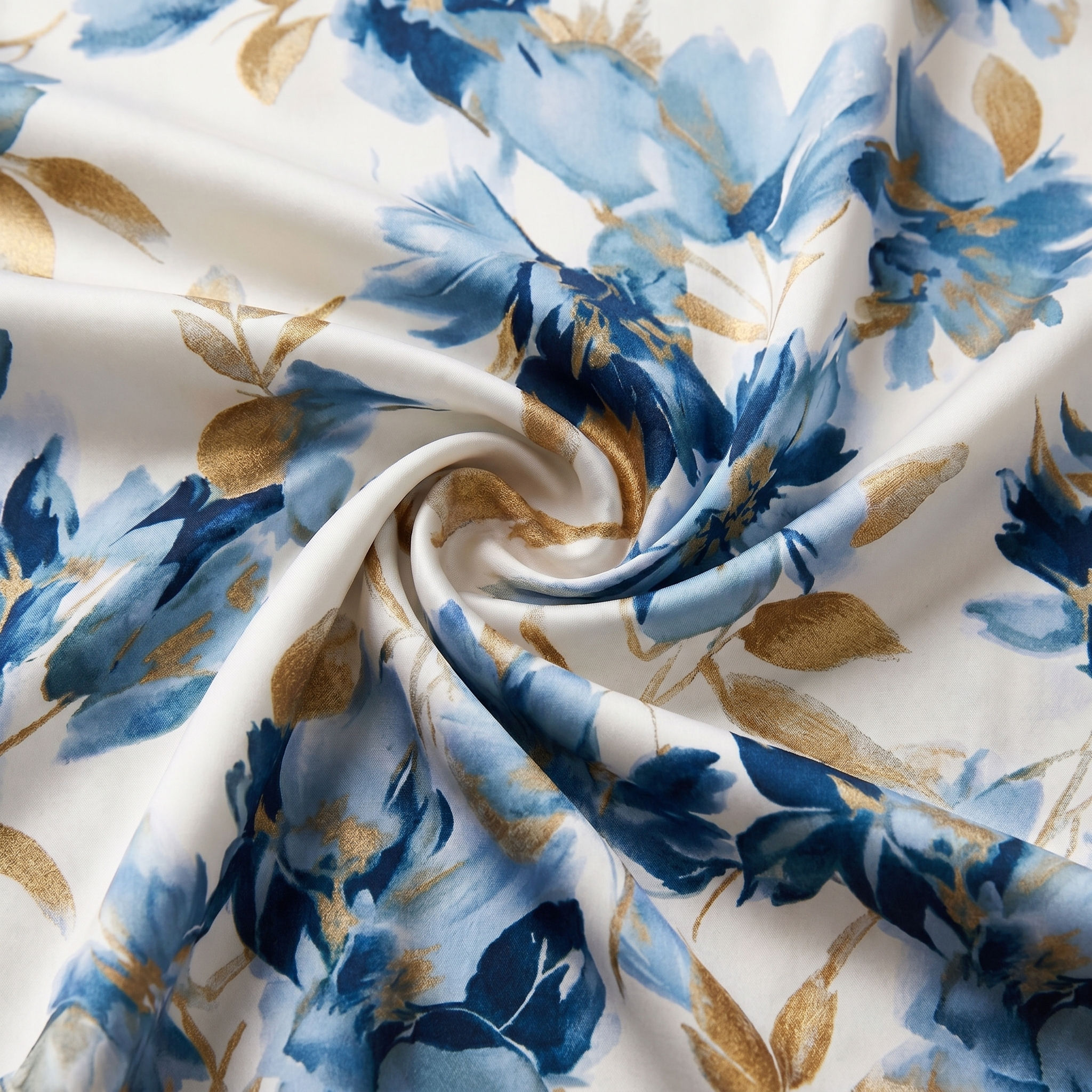Elara | Wrap Waist Floral Midi Dress