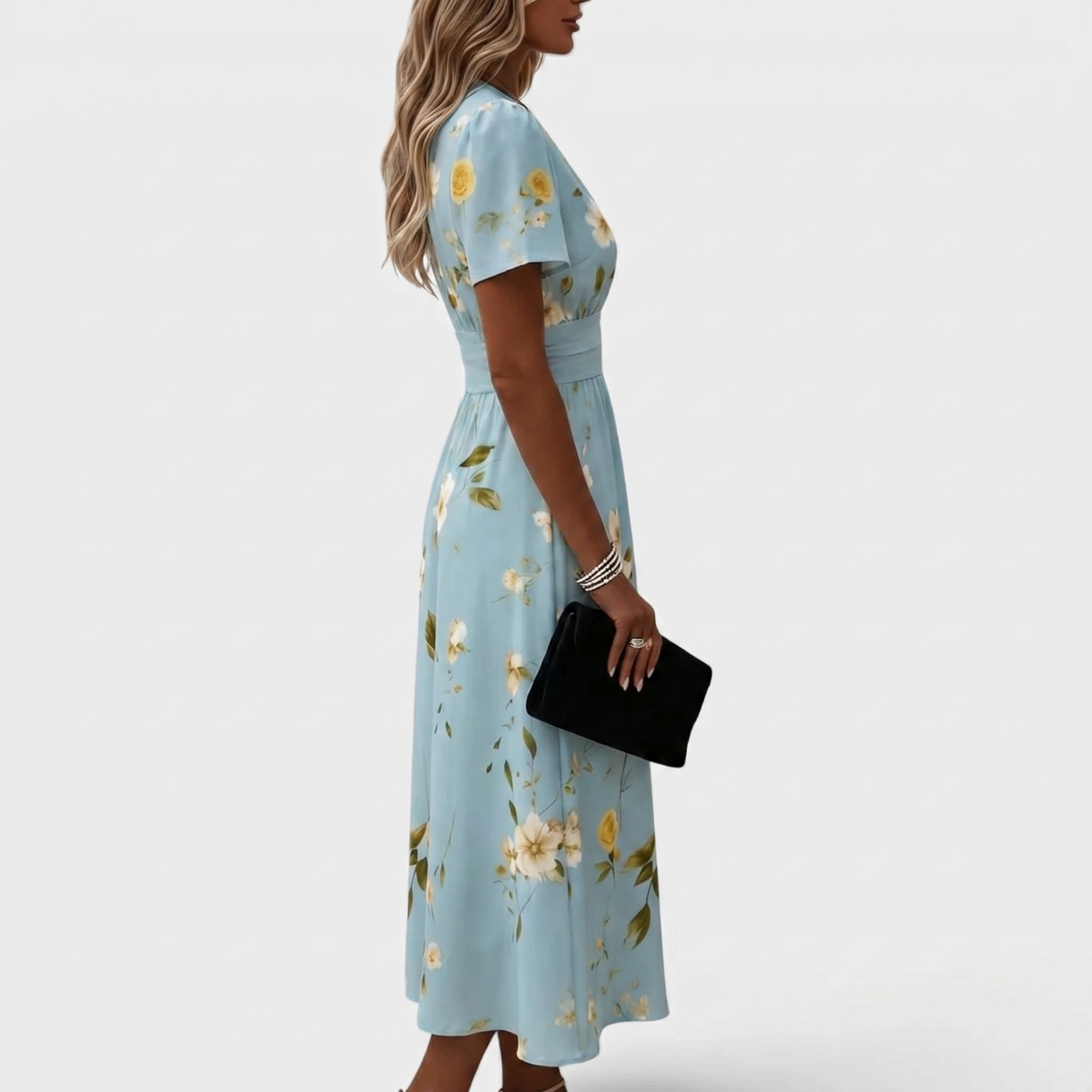Dana | Elegant V-neck Midi Dress