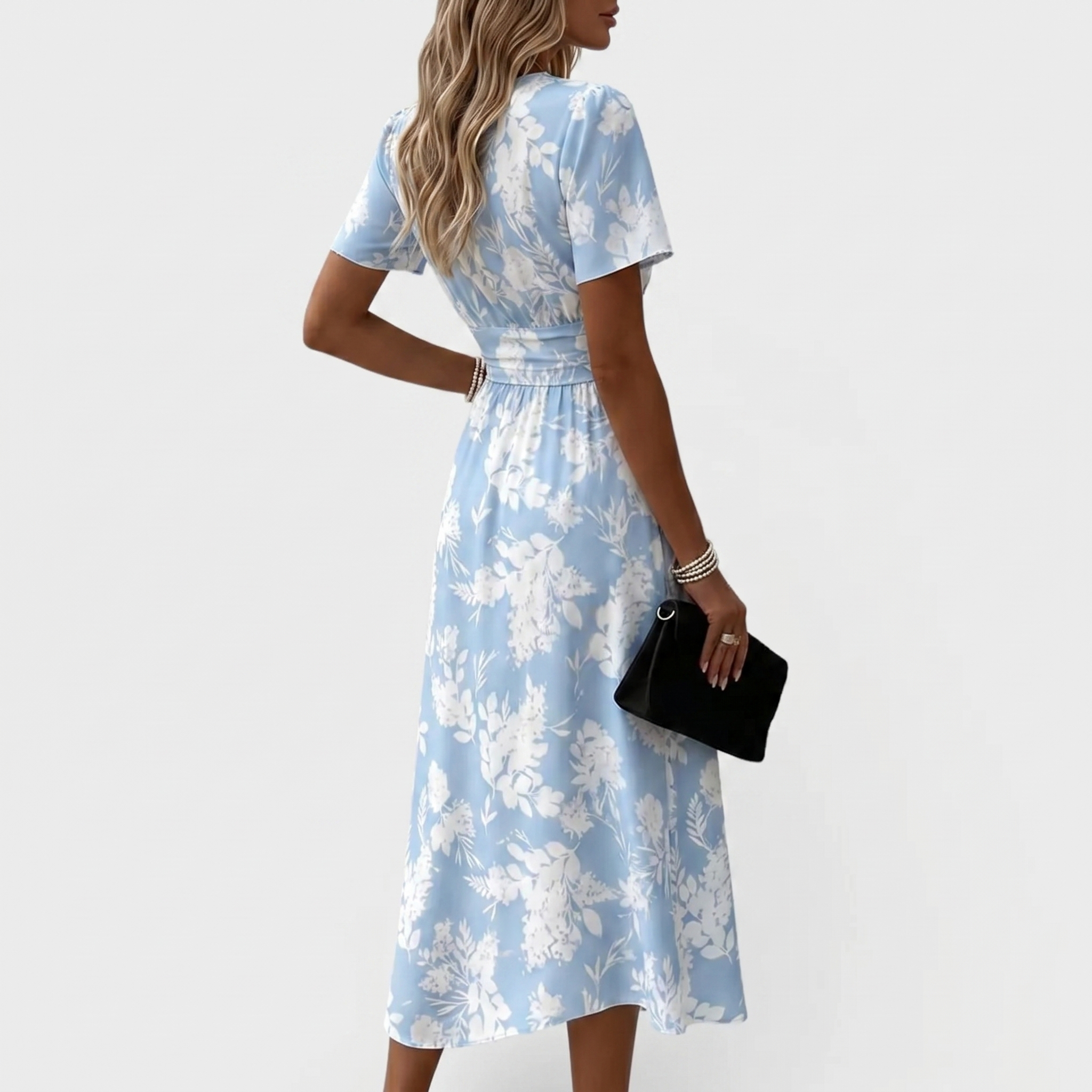 Dana | Elegant V-neck Midi Dress