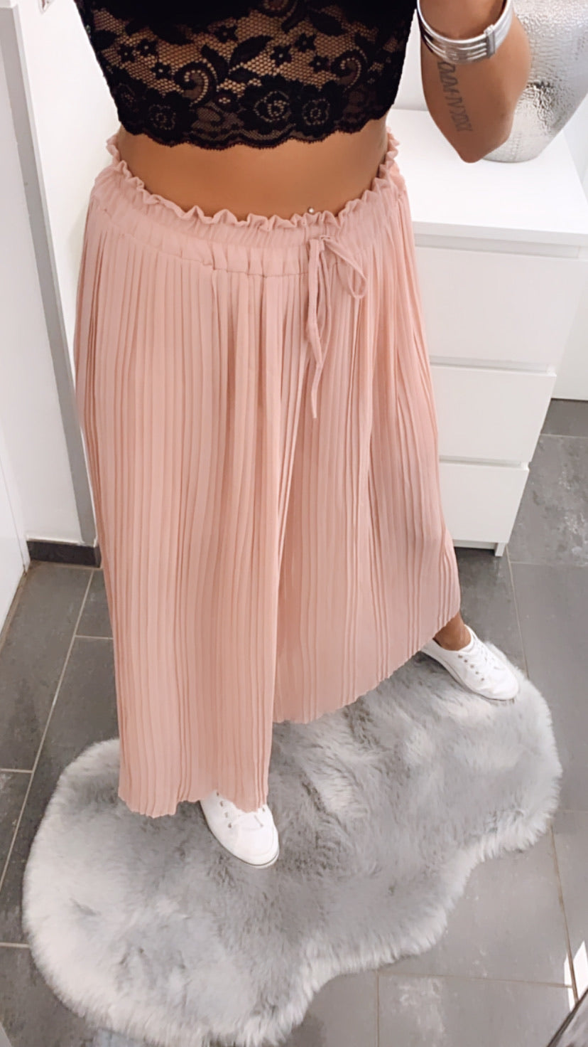 Emily | Pink  Pleated Summer Pants