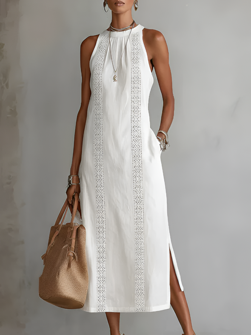 Camila | Embroidered  Midi Dress