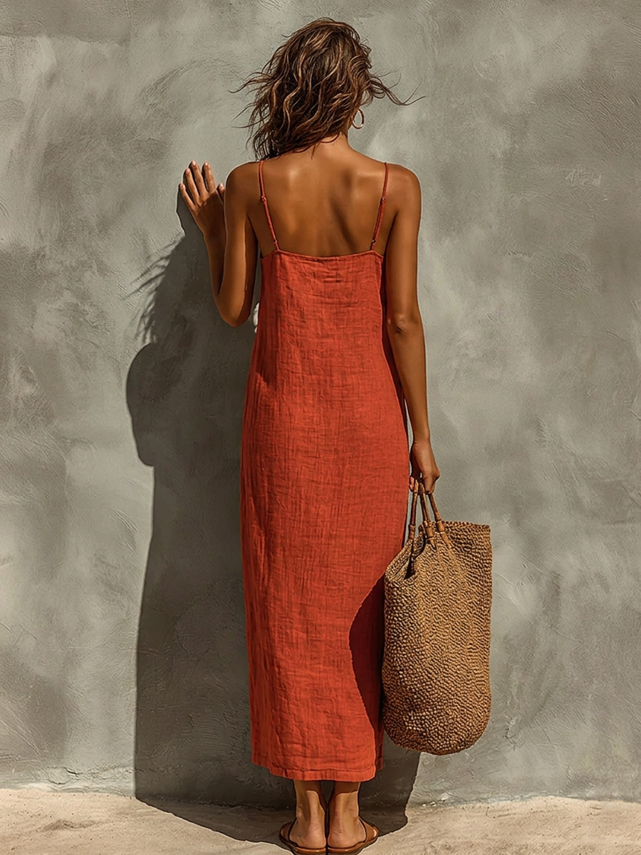 Anara | Boho Spaghetti Strap Dress