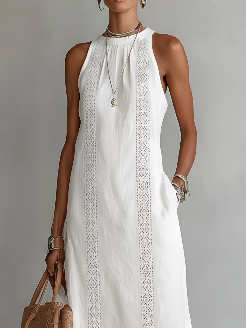 Camila | Embroidered  Midi Dress