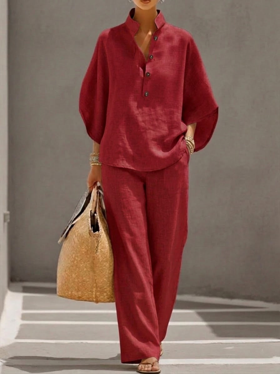 Eva | Casual Batwing Two-Piece Set