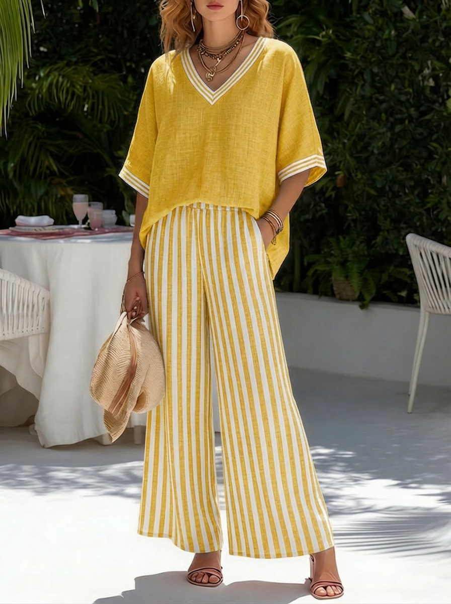 Kika | Relaxed Striped Two-Piece Set