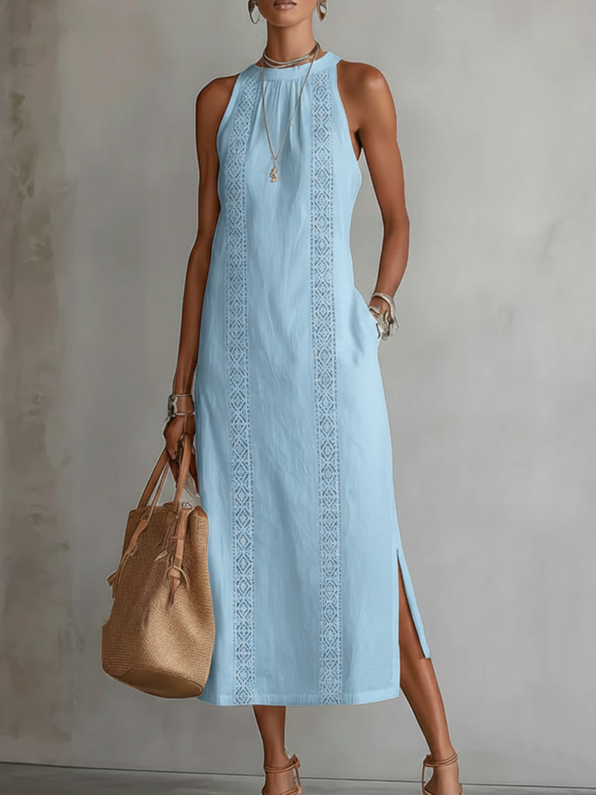 Camila | Embroidered  Midi Dress